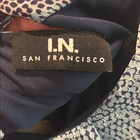 I.N. San Francisco Blue and White Tank Top - Picture 2 of 5